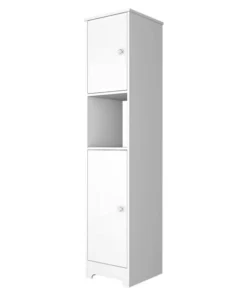 Sego Lily Pinion Linen Cabinet in White