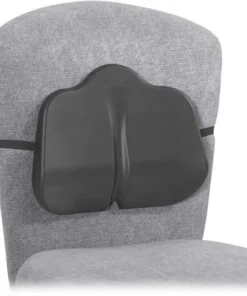 Safco Backrest, Low Profile, Washable, 14"x2-1/2"x11", Black
