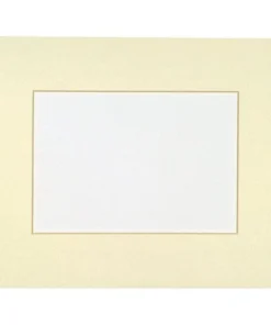 Sax Exclusive Die-Cut Mat Boards, 8 x 10 Inches, White Pebble, Pack of 10 PK