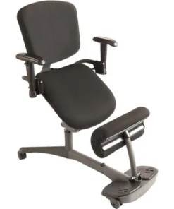 Healthpostures Llc w/ A Contoured Back Rest, Two Adjustable Arm Rests, And An Angled