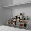 Hastings Home Spice Rack, Adjustable, Expandable 3-tier Organizer for Counter, Cabinet, Pantry-Storage, Canned Food