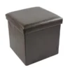 Achim Importing Achim OTFL15BR04 15 x 15 x 15 in. Collapsible Storage Ottoman; Brown