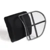 Hwr Lumbar Back Support Cushion Set; Black