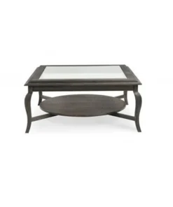 Bassett Miror Co Inc Bassett Mirror 3266-LR-130EC Raiden Square Cocktail Table; Coffee Bean