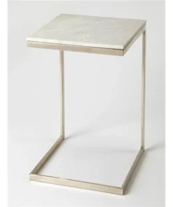 Butler Specialty Company. Butler Specialty 9349220 Lawler Metal & Marble End Table; Nickel