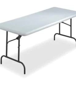 Iceberg Enterprises Iceberg 65323 30 x 72 in. IndestrucTable 600 Series Too Folding Table; Platinum