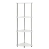 Convenience Concepts 111075W Designs 2 Go 4 Tier Corner Shelf