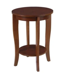 Convenience Concepts 7106259MG American Heritage Round End Table; Mahogany