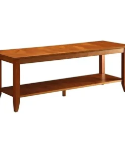 Convenience Concepts 7104088CH American Heritage Coffee Table with Shelf; Cherry