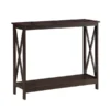 Highboy Premium Quality Oxford Console Table Espresso