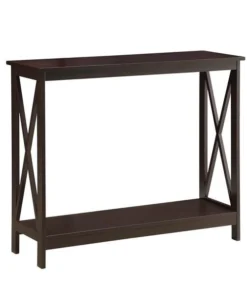 Highboy Premium Quality Oxford Console Table Espresso