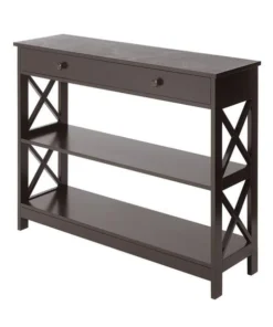 Convenience Concepts 203295ES Oxford 1 Drawer Console Table; Espresso