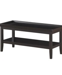Convenience Concepts 501082BL Ledgewood Coffee Black Table