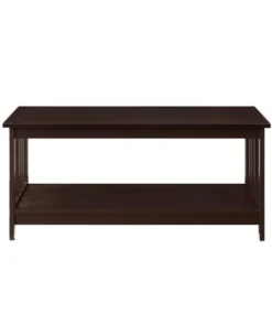 Convenience Concepts 203382ES Mission Coffee Table - Espresso