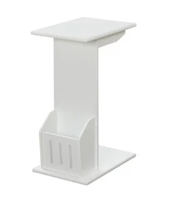 Convenience Concepts 7103022W Designs2Go Abby Magazine C End Table - White