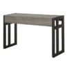 Convenience Concepts 131572WGY Monterey Console Table; Weathered Gray & Black - 49.5 x 15.75 x 30 in.