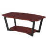 Convenience Concepts 111282CH Graystone Coffee Table; Cherry & Black Frame - 47.25 x 18 x 23.75 in.