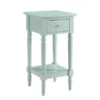 Convenience Concepts 6052201SF French Country Khloe Accent Table - Sea Foam Green - 28.25 x 14.25 x 14.25 in.