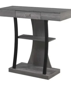 Convenience Concepts 111960CGY Newport Harri Console Table; Gray - 36 x 12 x 34 in.