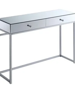 Convenience Concepts 413999MRSS Reflections Console Table; Mirror & Silver - 42 x 12 x 30 in.