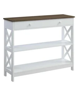 Convenience Concepts 203295WDFTW Oxford 1 Drawer Console Table - 39.5 x 12 x 31.5 in.