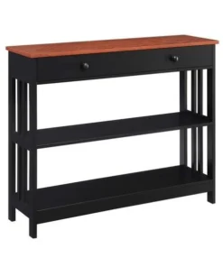 Convenience Concepts 203395CHBL Mission 1 Drawer Console Table - 39.5 x 12 x 31.5 in.