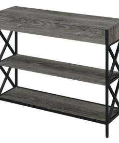 Convenience Concepts 161895WGYBL Tucson 1 Drawer Console Table