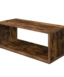 Convenience Concepts 111288BDW Northfield Admiral Coffee Table with Shelf; Barnwood
