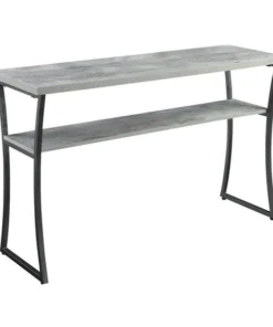 X-Calibur 111599GY Console Table; Faux Birch - 47.25 x 13.75 x 29.5 in.