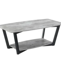 Graystone 111282GY Coffee Table; Faux Birch - 47.25 x 23.75 x 18 in.