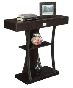 Furnorama Console Table; Espresso - 34 x 12 x 36 in.