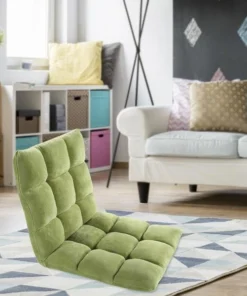 Luxury Bedding FRC2749-US Urban Microfiber Modern Contemporary Armless Quilted Recliner Chair Case - Green