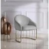 Chic Home FAC9104-US Modern Contemporary Vivienne Accent Club Chair; Grey - 28.3 x 24.4 x 24 in.