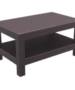 Siesta ISP838-BR Monaco Rectangle Patio Coffee Table Brown