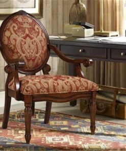 Madison Park KF93024 ROYAL BURGUNDY Brentwood Exposed Wood Arm