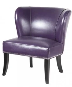 Madison Park FPF18-0106 Park Hilton Armless Accent Chair ; Purple