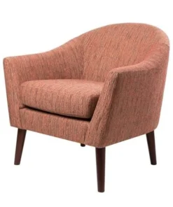 Madison Park FPF18-0221 Grayson Mid-Century Accent Chair - Red