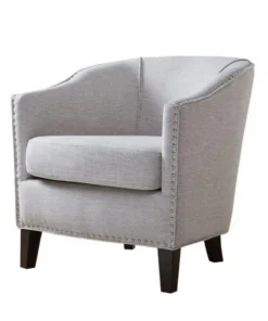 Madison Park FPF18-0493 Fremont Barrel Arm Chair - Cream