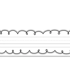 Creative Teaching Press CTP8772 Loop-De-Loop Name Plates for Grade K-6; Black & White