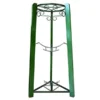 Goldwell Designs SM565 35 in. Design 3 Step Floor Metal Wood Stand; Green