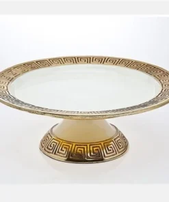 Godinger 95603 Greek Key Cake Stand