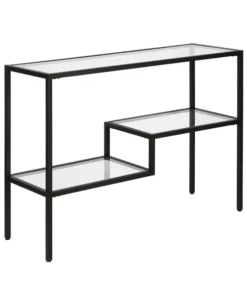 Hudson & Canal Henn & Hart AT0311 Lovett Blackened Bronze Console Table - 30 x 42 x 14 in.