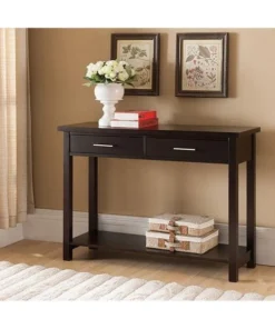 KB C1276 30 x 42 x 14 in. Console Table - Espresso