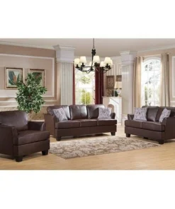 KB 2053BR-S 39 x 88 x 37 in. Living Room Sofa - Brown