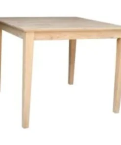 Concept International InternationalConcepts INTC651 Solid Wood Top Table - Shaker Legs