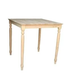Concept International InternationalConcepts INTC663 Solid Wood Top Table - Turned Legs