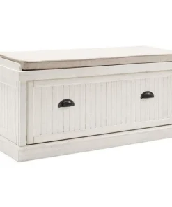 Templeton Seaside Entryway Bench - Distressed White