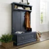 Crosley CF6006-NV Seaside Hall Tree - Distressed Navy