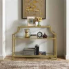 Crosley Furniture CF6203-GL Aimee Desk Table; Soft Gold