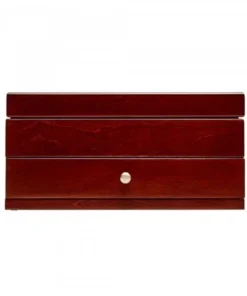 Mele & Co 00741S18 Brynn Wooden Jewelry Box with Florentine Marquetry Motif in Walnut Finish